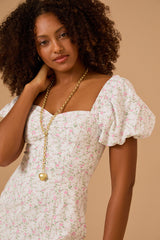 Everleigh Puff Sleeve Midi Dress