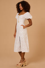 Everleigh Puff Sleeve Midi Dress