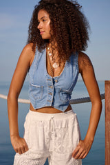 Harlee Denim Vest