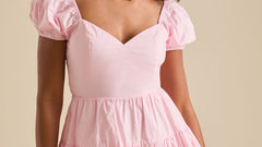 Alaia Puff Sleeve Mini Dress