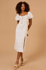 Everleigh Puff Sleeve Midi Dress