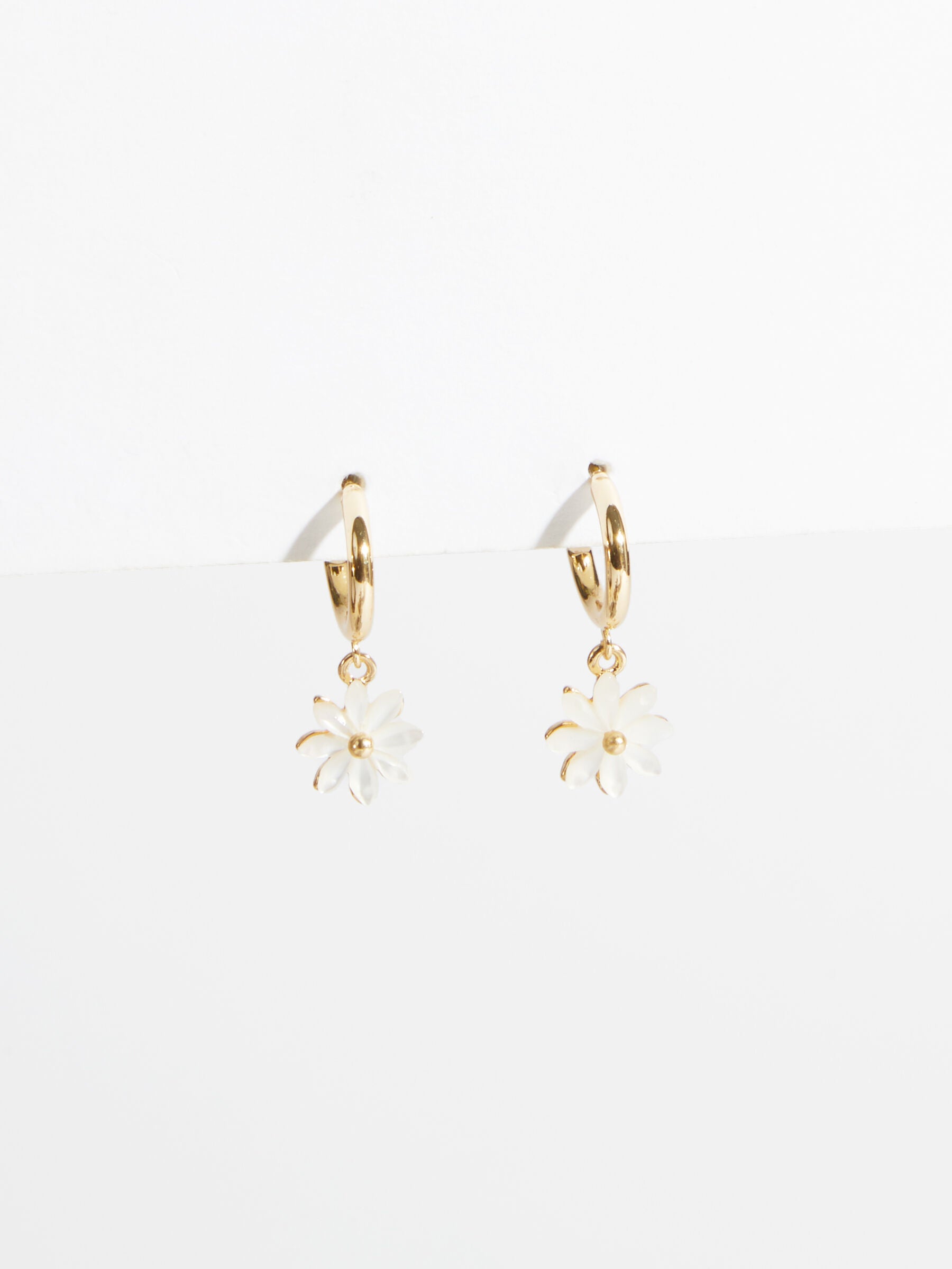 Dainty Flower Mini Hoops