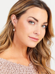 Dainty Flower Mini Hoops